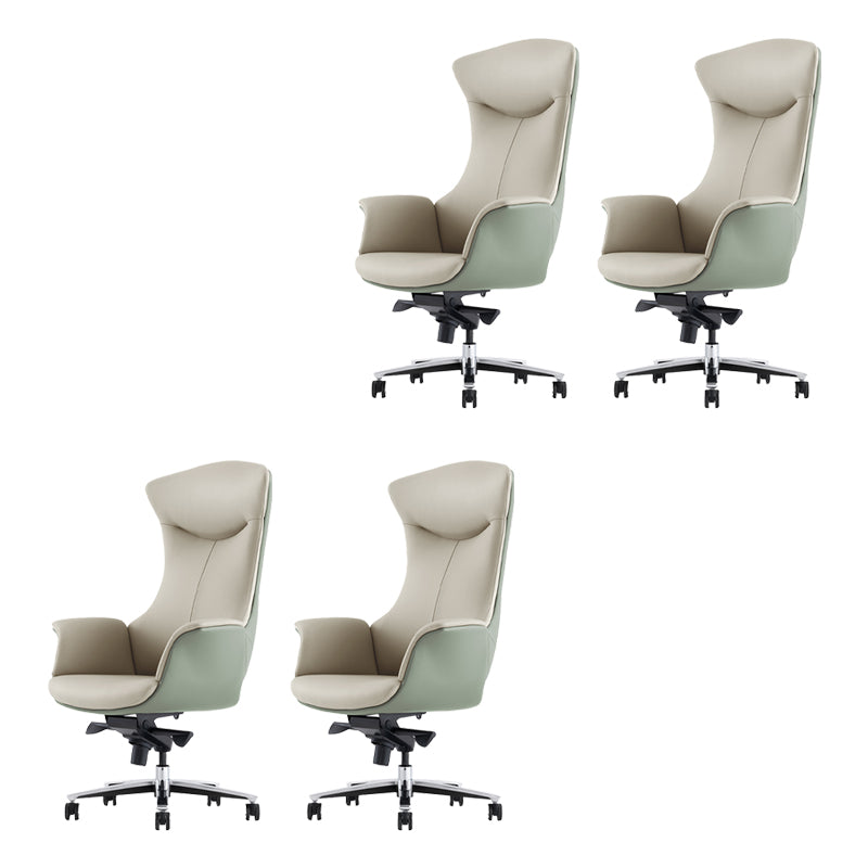 Contemporary No Arm Executive Chair Height-adjustable Managers Chair for Office