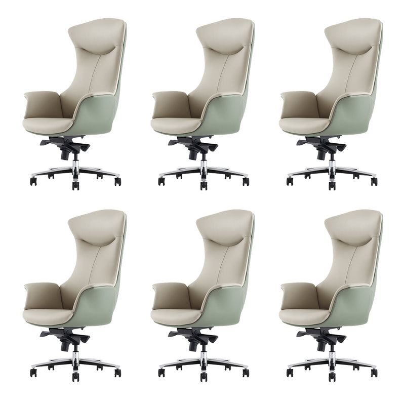 Contemporary No Arm Executive Chair Height-adjustable Managers Chair for Office