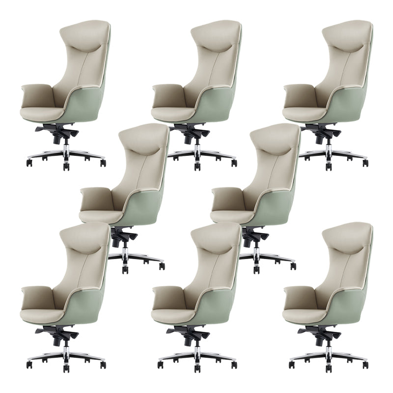 Contemporary No Arm Executive Chair Height-adjustable Managers Chair for Office