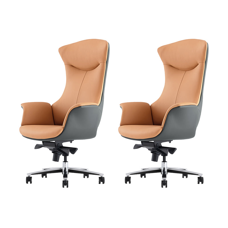 Contemporary No Arm Executive Chair Height-adjustable Managers Chair for Office