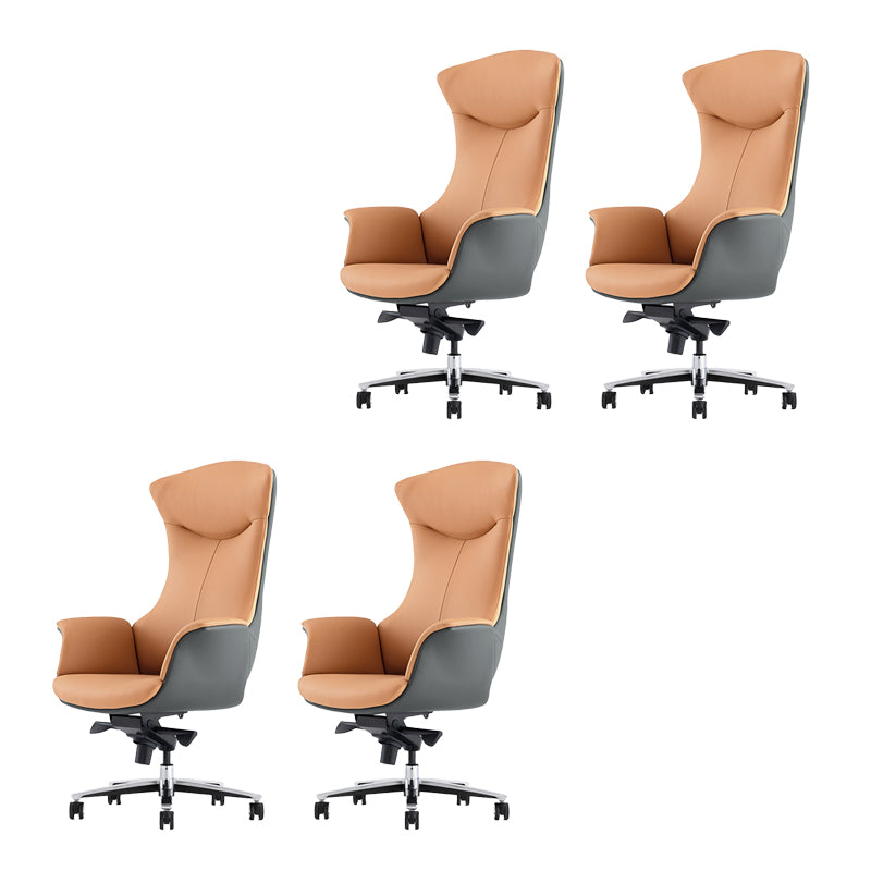 Contemporary No Arm Executive Chair Height-adjustable Managers Chair for Office