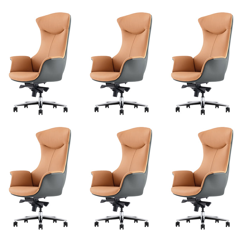 Contemporary No Arm Executive Chair Height-adjustable Managers Chair for Office