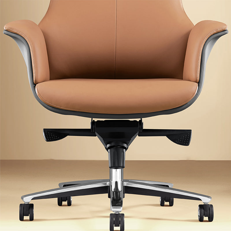 Contemporary No Arm Executive Chair Height-adjustable Managers Chair for Office