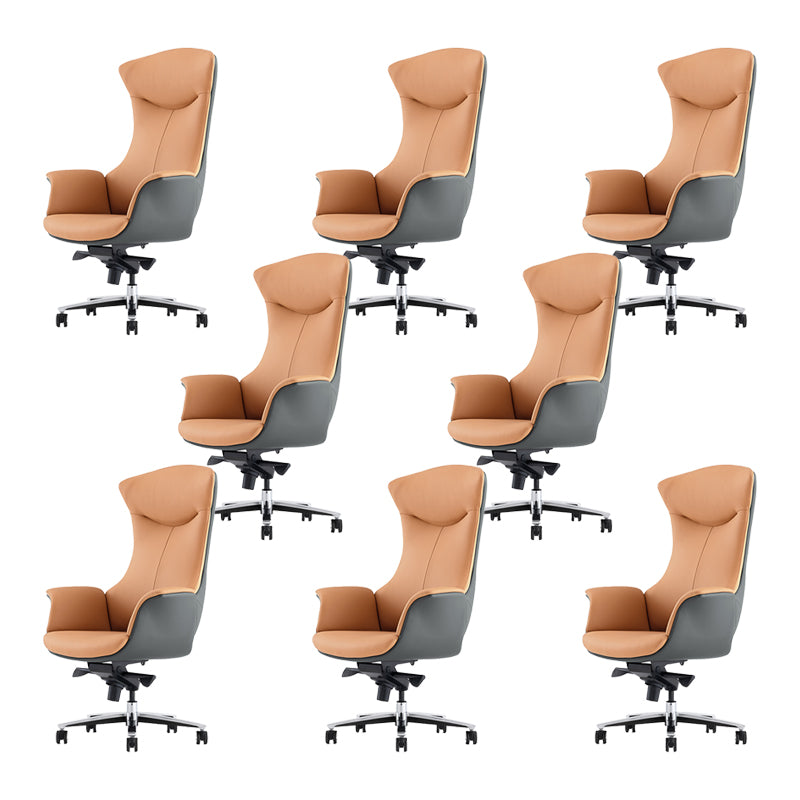 Contemporary No Arm Executive Chair Height-adjustable Managers Chair for Office