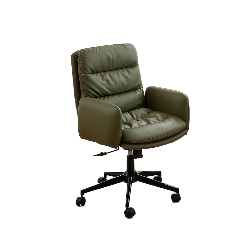 Modern Desk Chair Adjustable Seat Height Slide Office Chair with Wheels