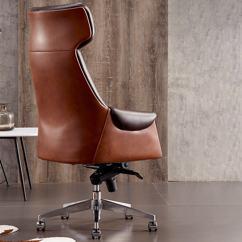 Modern No Arm Executive Chair Height-adjustable Managers Chair for Office