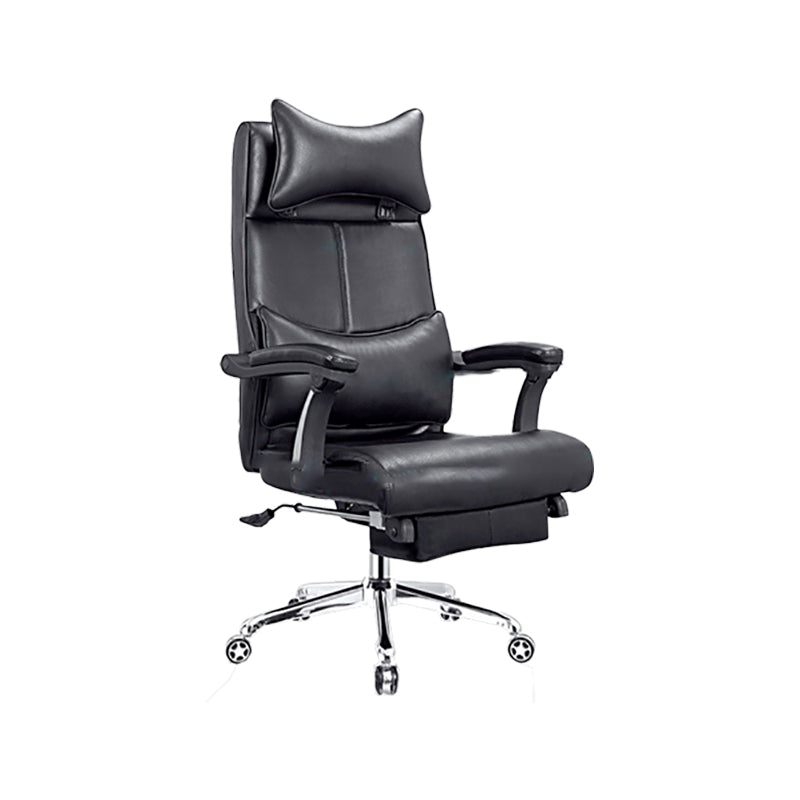 Modern Office Chair Padded Arms Adjustable Seat Height Desk Chair with Wheels