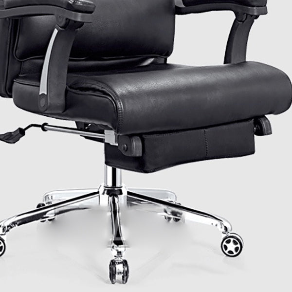 Modern Office Chair Padded Arms Adjustable Seat Height Desk Chair with Wheels