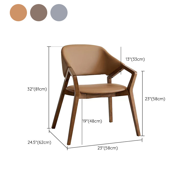 Contemporary Fixed Arms Conference Chair Leather Chair for Office