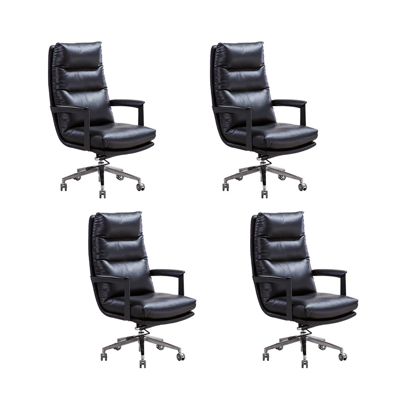 Modern Office Chair Desk Padded Arms Chair No Distressing with Wheels