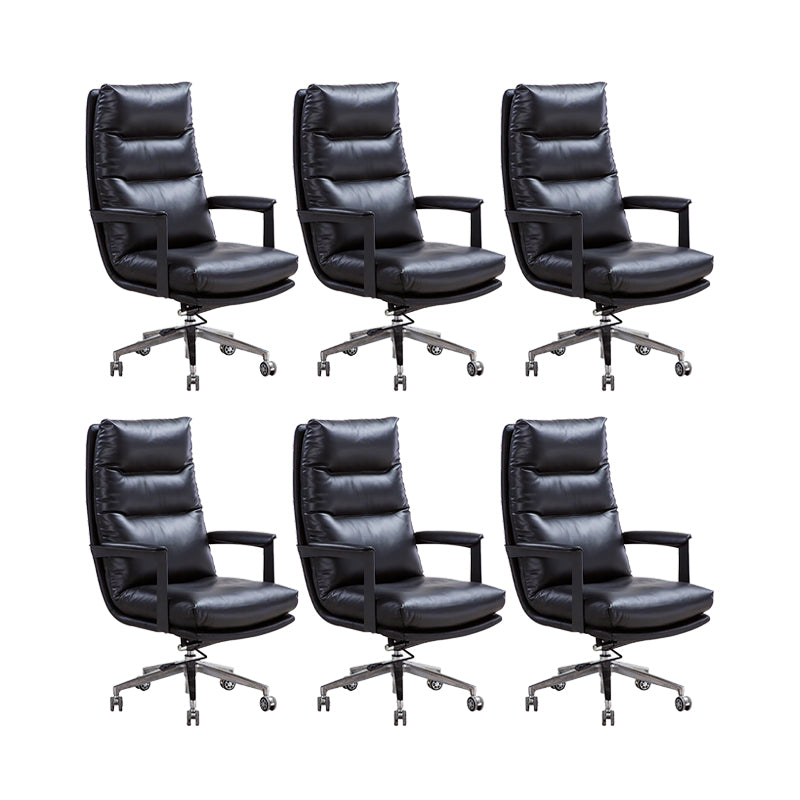 Modern Office Chair Desk Padded Arms Chair No Distressing with Wheels