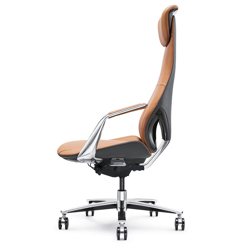 Modern Padded Arms Executive Chair Height-adjustable Managers Chair for Office