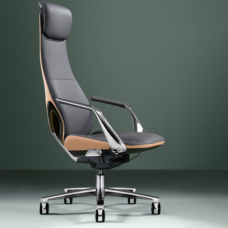 Modern Padded Arms Executive Chair Height-adjustable Managers Chair for Office