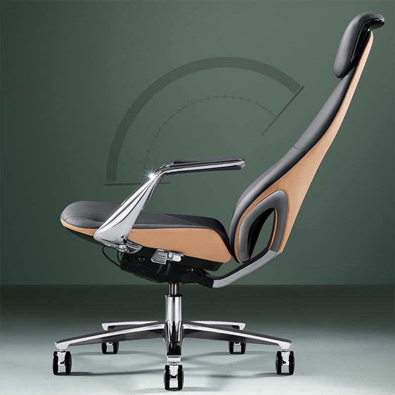 Modern Padded Arms Executive Chair Height-adjustable Managers Chair for Office