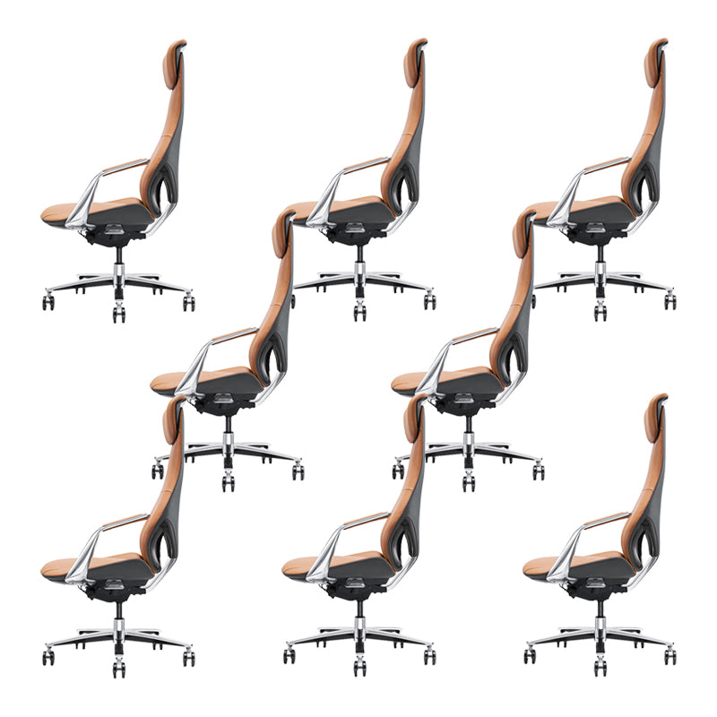 Modern Padded Arms Executive Chair Height-adjustable Managers Chair for Office