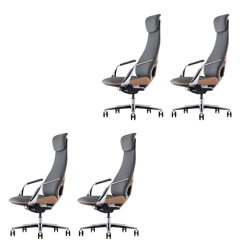 Modern Padded Arms Executive Chair Height-adjustable Managers Chair for Office