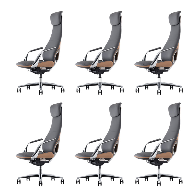 Modern Padded Arms Executive Chair Height-adjustable Managers Chair for Office