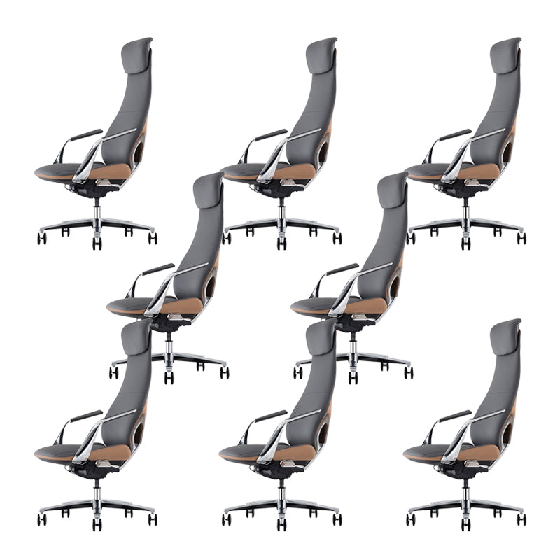 Modern Padded Arms Executive Chair Height-adjustable Managers Chair for Office