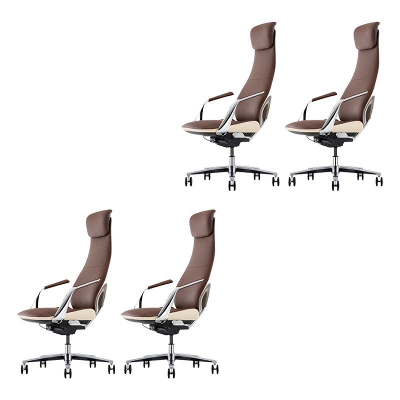 Modern Padded Arms Executive Chair Height-adjustable Managers Chair for Office