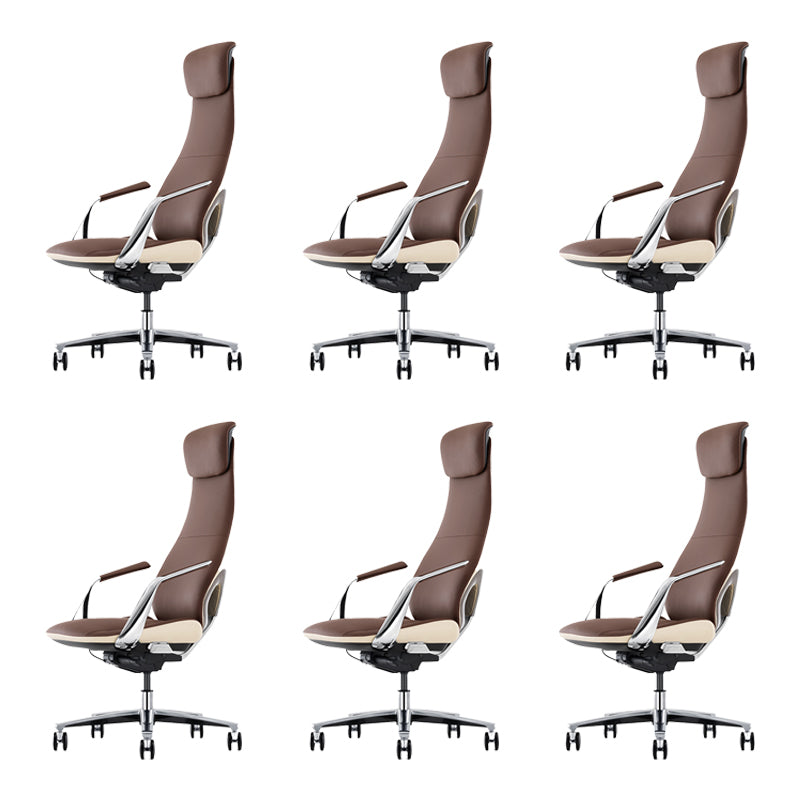 Modern Padded Arms Executive Chair Height-adjustable Managers Chair for Office