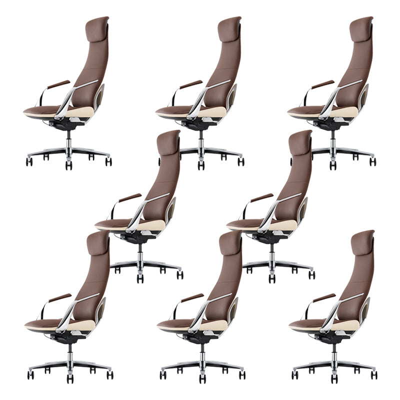 Modern Padded Arms Executive Chair Height-adjustable Managers Chair for Office