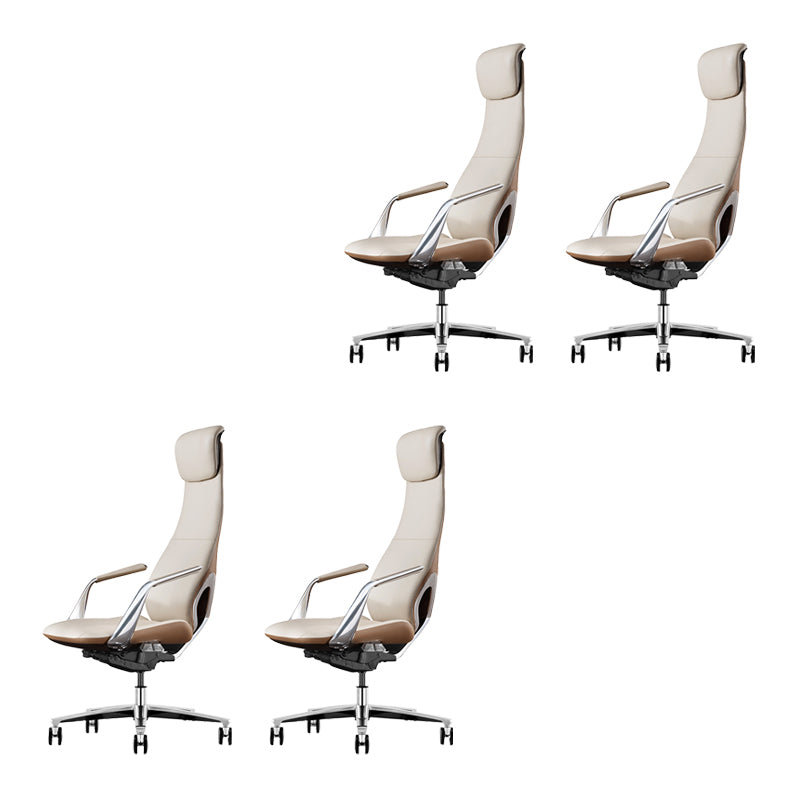 Modern Padded Arms Executive Chair Height-adjustable Managers Chair for Office