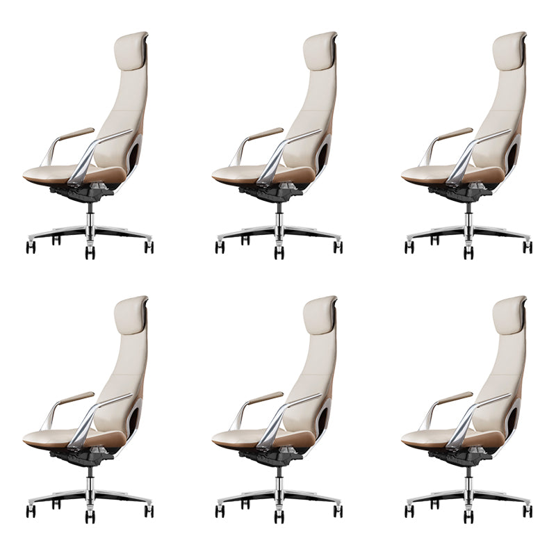 Modern Padded Arms Executive Chair Height-adjustable Managers Chair for Office