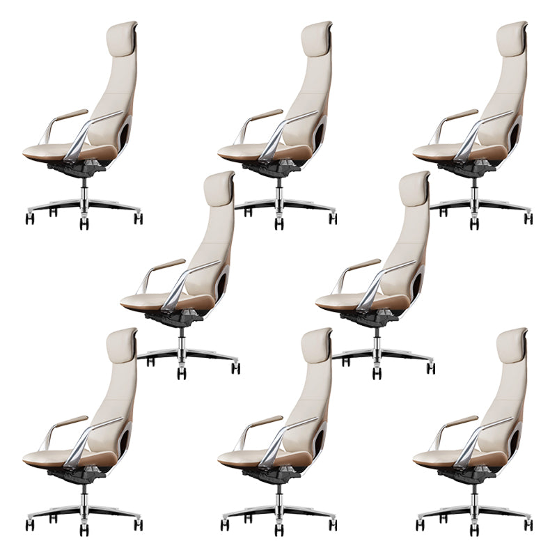 Modern Padded Arms Executive Chair Height-adjustable Managers Chair for Office