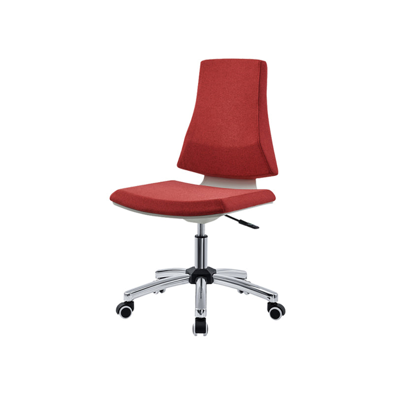 Modern Office Chair Adjustable Seat Height Armless Desk Chair with Wheels