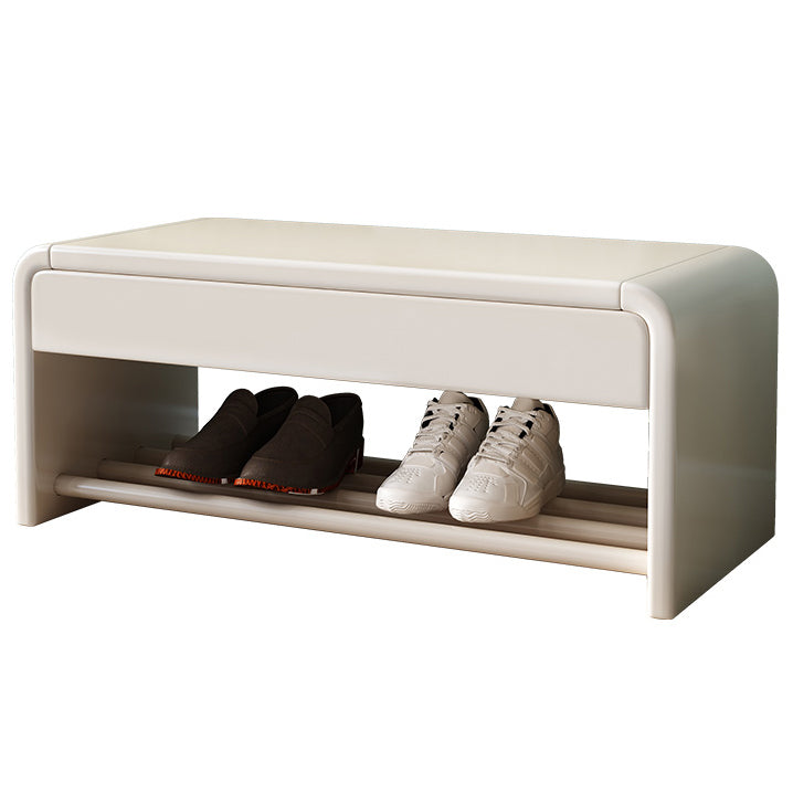 Mid-Century Modern Seating Bench Rectangle Shoe Storage Accent Bench