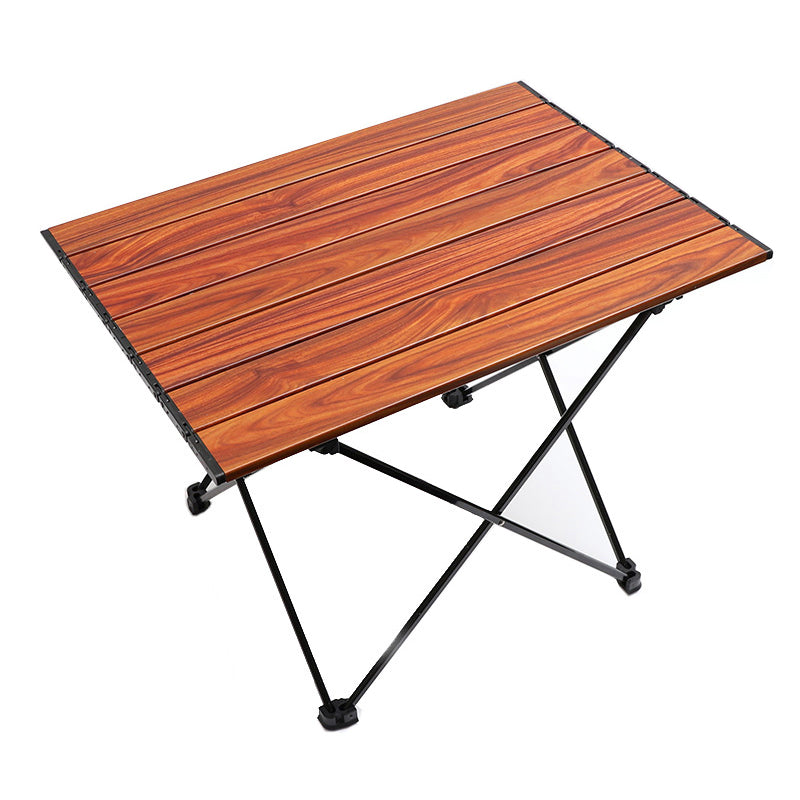 Rectangle Metal Camping Table Rustic Folding Table for Outdoor