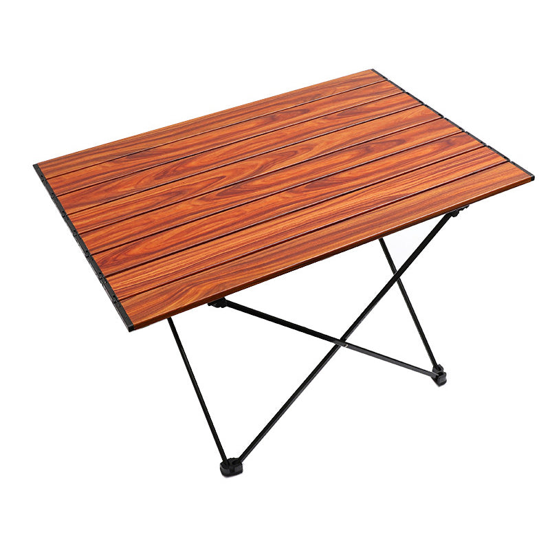 Rectangle Metal Camping Table Rustic Folding Table for Outdoor