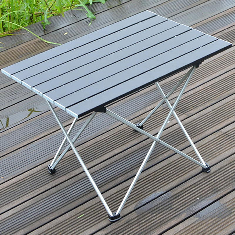 Rectangle Metal Camping Table Rustic Folding Table for Outdoor