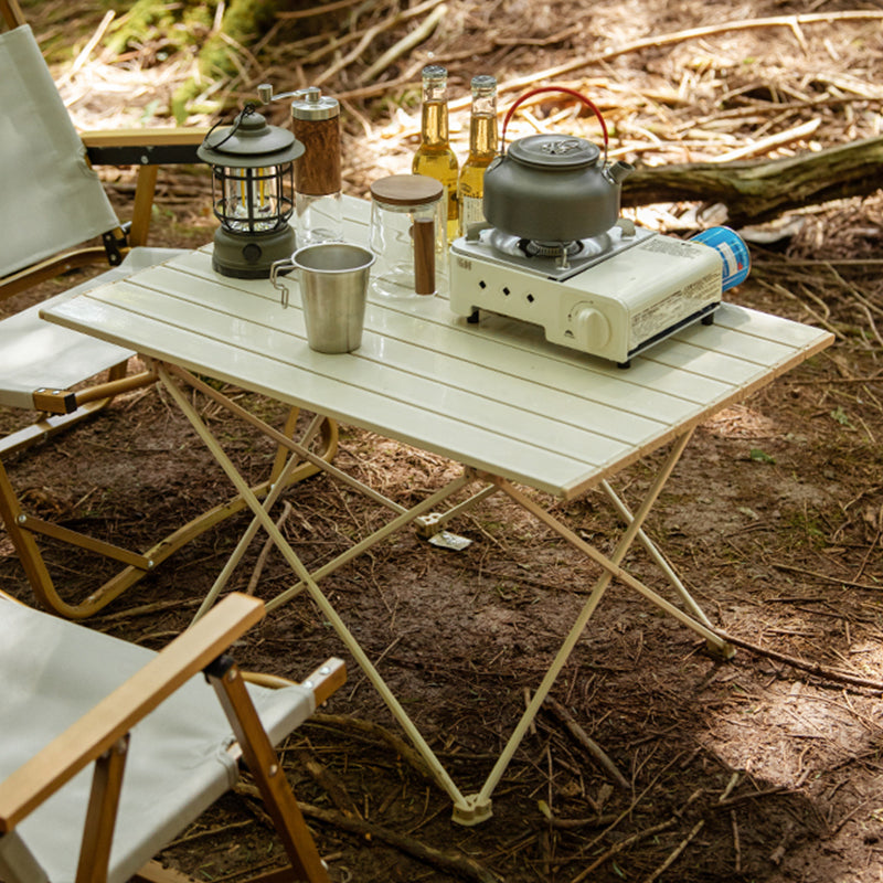 Rectangle Metal Camping Table Rustic Folding Table for Outdoor