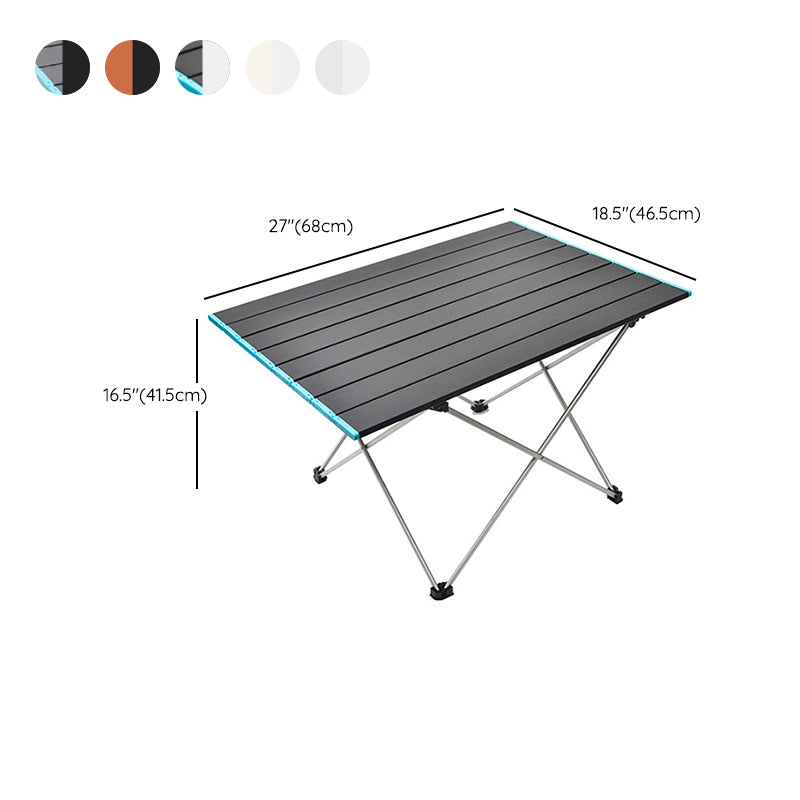 Rectangle Metal Camping Table Rustic Folding Table for Outdoor