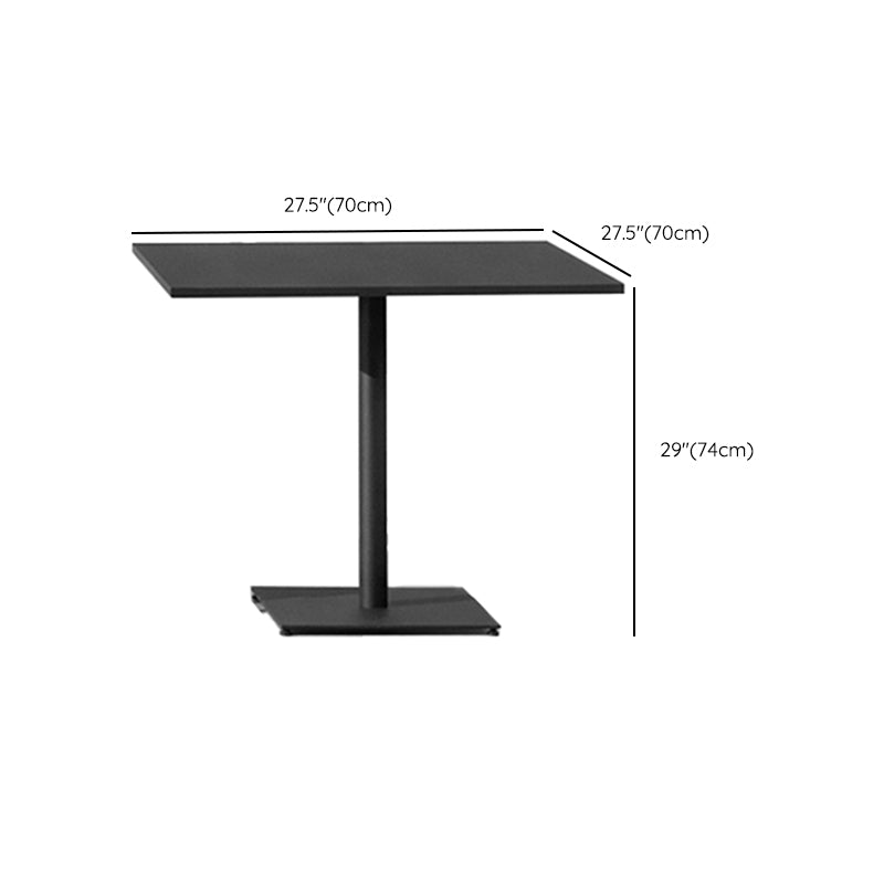 Bistro Table Contemporary Round/Square Table with Metal Frame