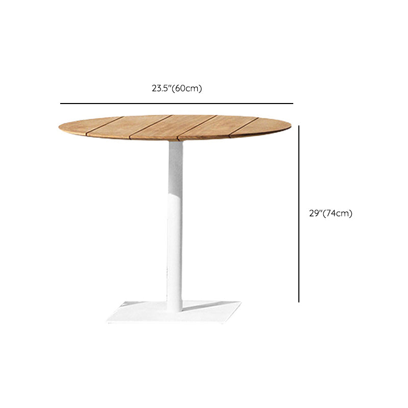 Bistro Table Contemporary Round/Square Table with Metal Frame