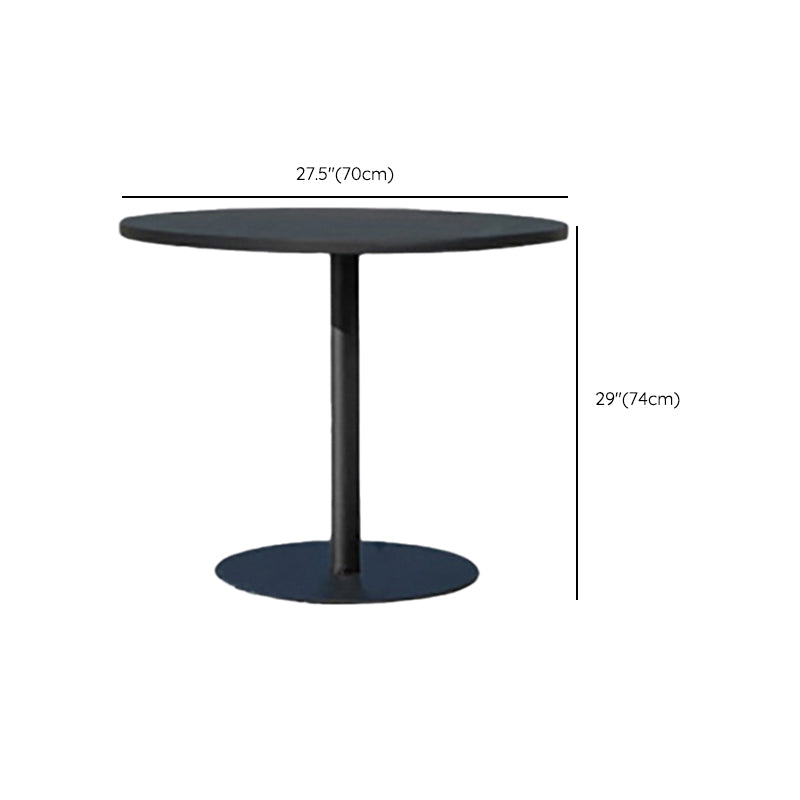 Stone/Wood Bistro Table Contemporary Round/Square Table with Metal Frame