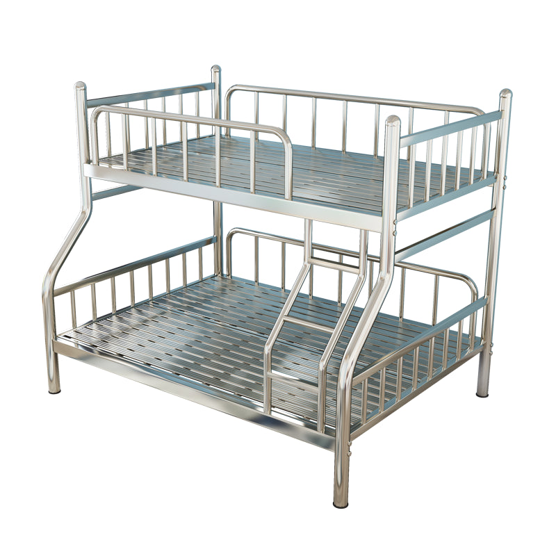 Contemporary Steel Bunk Bed with Guardrail No Theme Bunk Bed