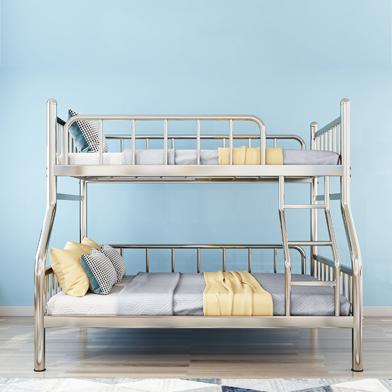 Contemporary Steel Bunk Bed with Guardrail No Theme Bunk Bed