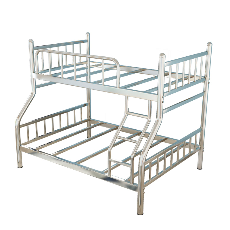 Contemporary Steel Bunk Bed with Guardrail No Theme Bunk Bed