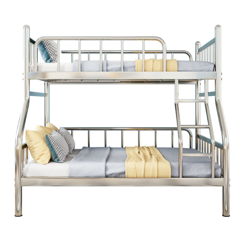 Contemporary Steel Bunk Bed with Guardrail No Theme Bunk Bed