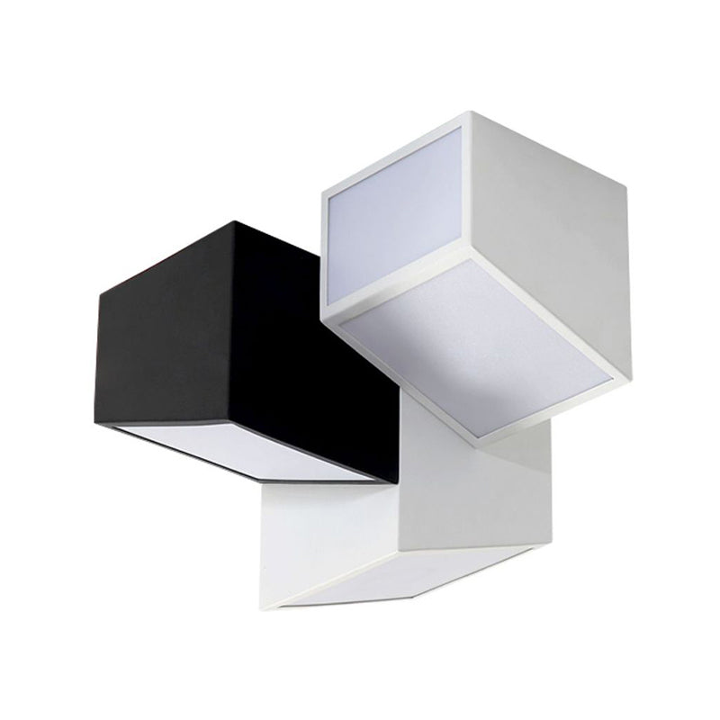 Metal Geometric Flush Light Modern 3 Lights Flush Mount Ceiling Light