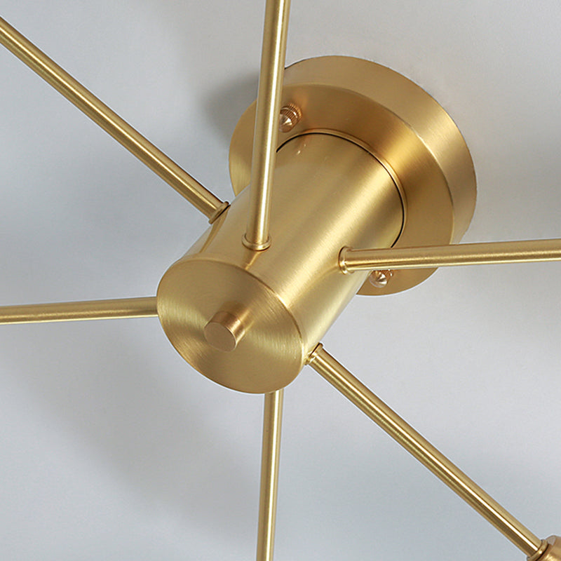 Nordic Style Golden Ceiling Lamp Ball Shape Ceiling Light for Bedroom