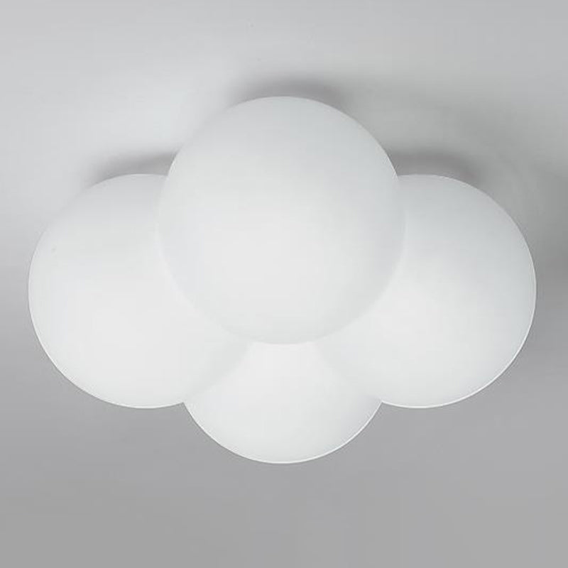 White Single Flush Mount Lighting LED Ceiling Light for Living Room