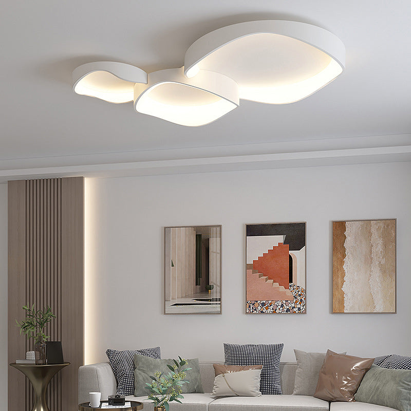 Contemporary LED Ceiling Lamp Geometrical Flush Mount Lighting for Bedroom