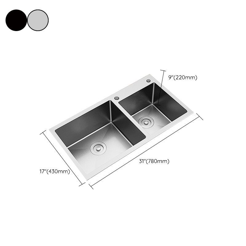 Modern Bar Sink Stainless Steel with Faucet and Soap Dispenser Kitchen Sink