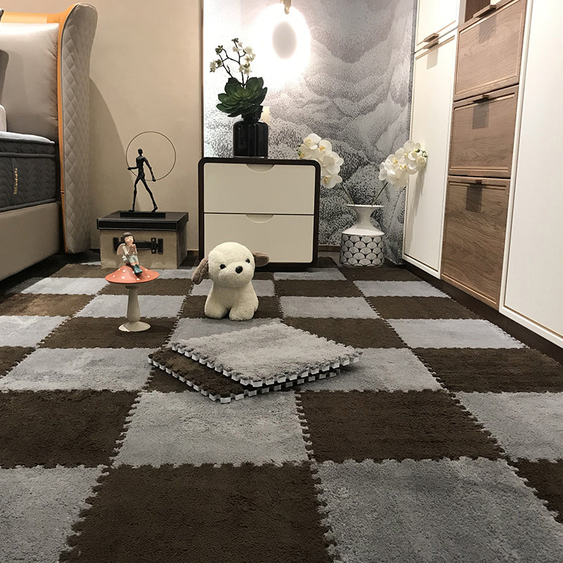 Interlocking Carpet Tiles Color Block Interlocking Carpet Floor Tile