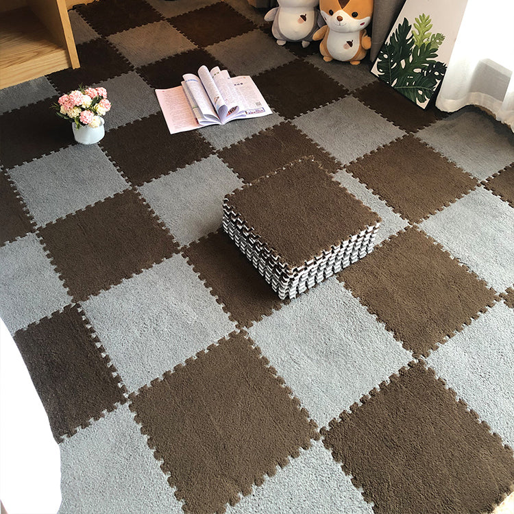 Modern Level Loop Carpet Tile Interlocking Non-Skid Tiles and Carpet