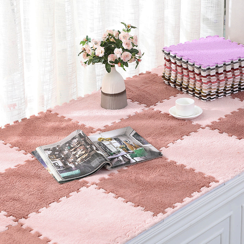 Fade Resistant Level Loop Carpet Tile Non-Skid Interlocking Bedroom Carpet Tiles